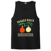 Fragile Balls Handle With Care Funny PosiCharge Competitor Tank