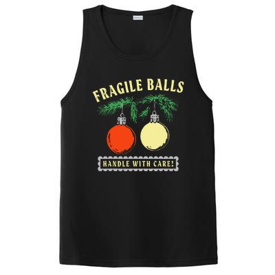 Fragile Balls Handle With Care Funny PosiCharge Competitor Tank