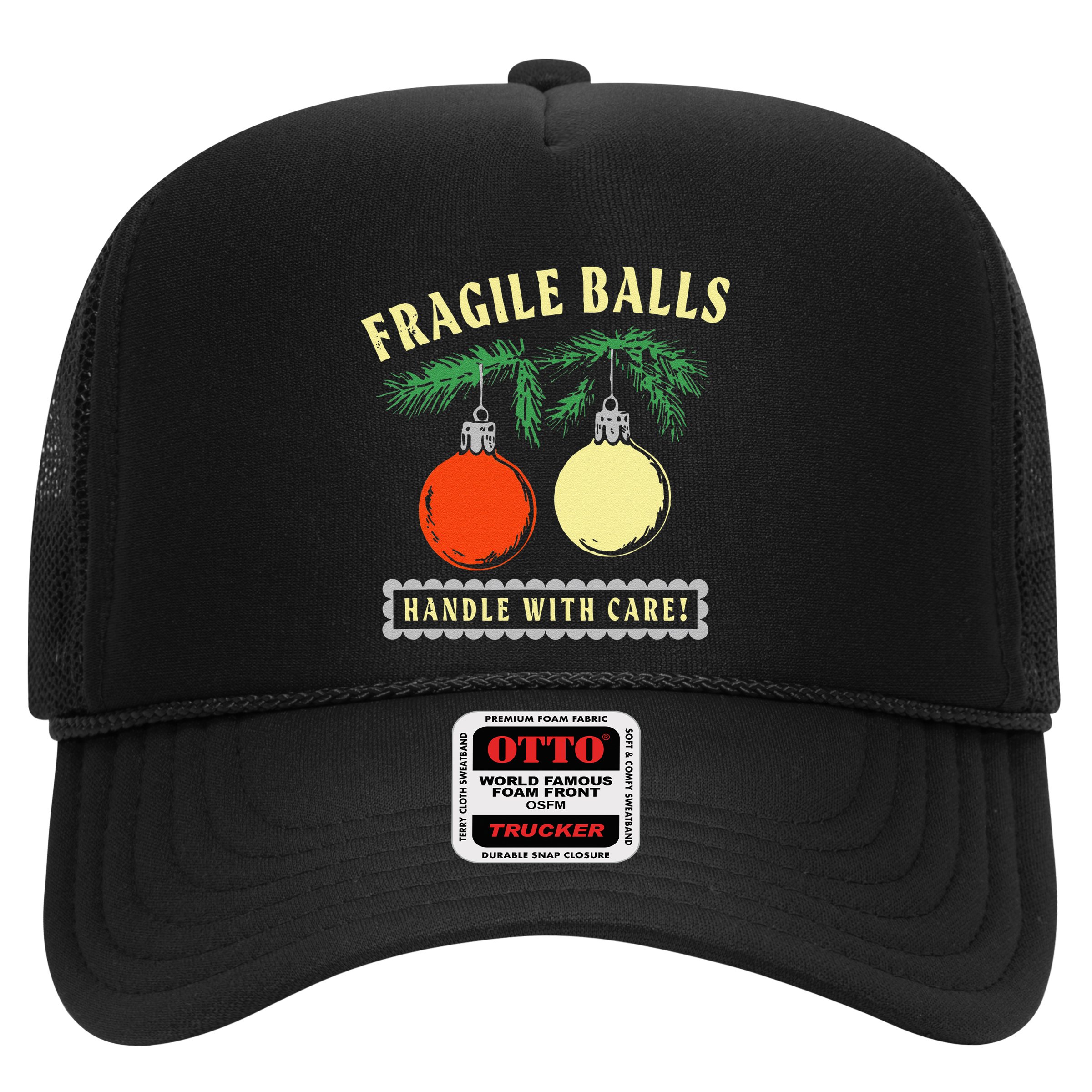 Fragile Balls Handle With Care Funny Trucker Hat