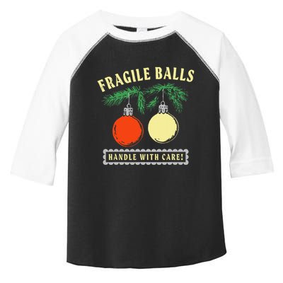 Fragile Balls Handle With Care Funny Toddler Fine Jersey T-Shirt