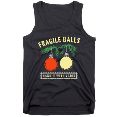 Fragile Balls Handle With Care Funny Tank Top