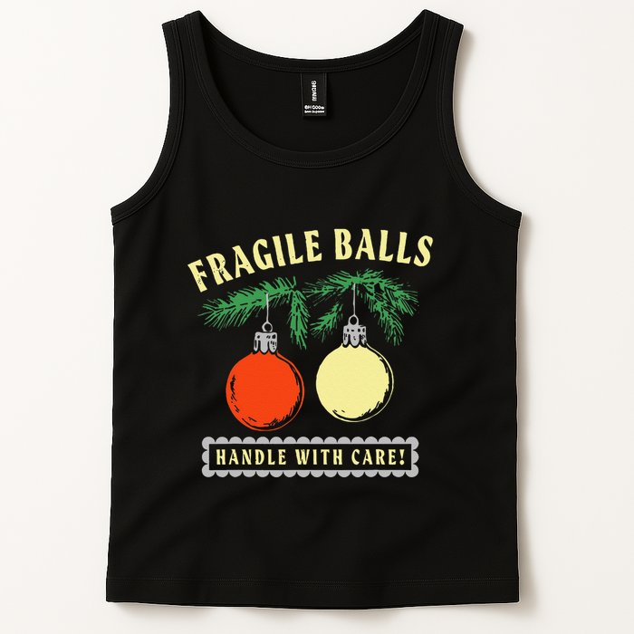 Fragile Balls Handle With Care Funny Tank Top