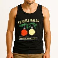 Fragile Balls Handle With Care Funny Tank Top
