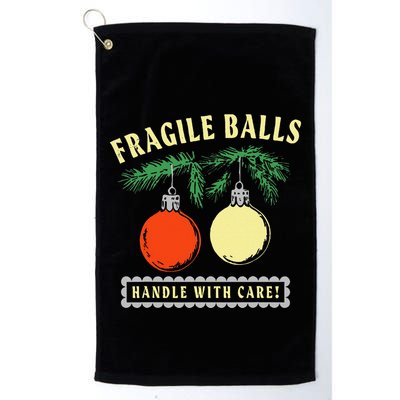 Fragile Balls Handle With Care Funny Golf Towel