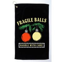 Fragile Balls Handle With Care Funny Golf Towel