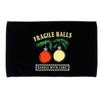 Fragile Balls Handle With Care Funny Microfiber Hand Towel