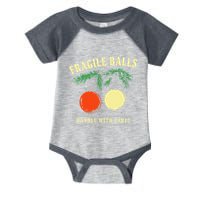 Fragile Balls Handle With Care Funny Infant Baby Jersey Bodysuit