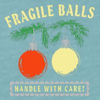 Fragile Balls Handle With Care Funny Sueded Cloud Jersey T-Shirt