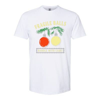 Fragile Balls Handle With Care Funny Softstyle® CVC T-Shirt