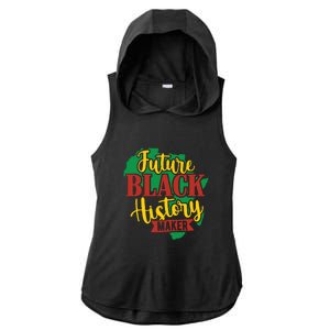 Future Black History Maker Proud African American Ladies PosiCharge Tri-Blend Wicking Draft Hoodie Tank