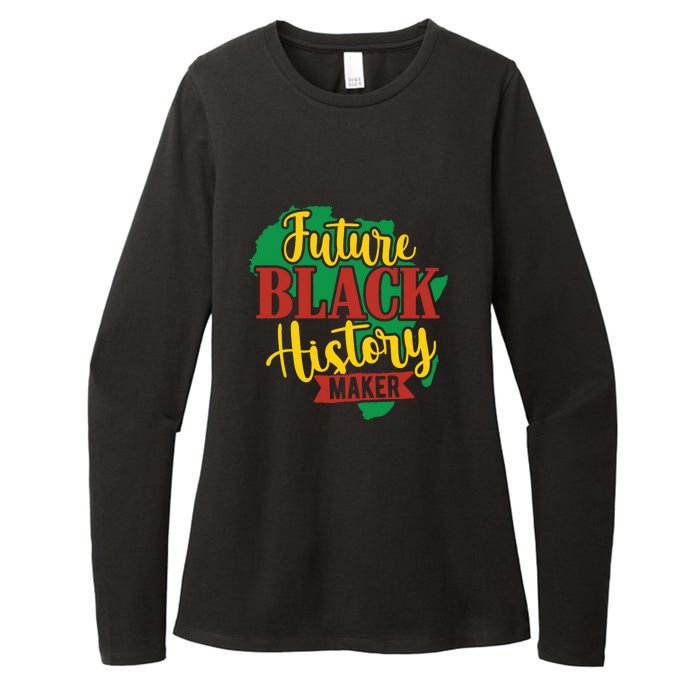 Future Black History Maker Proud African American Womens CVC Long Sleeve Shirt