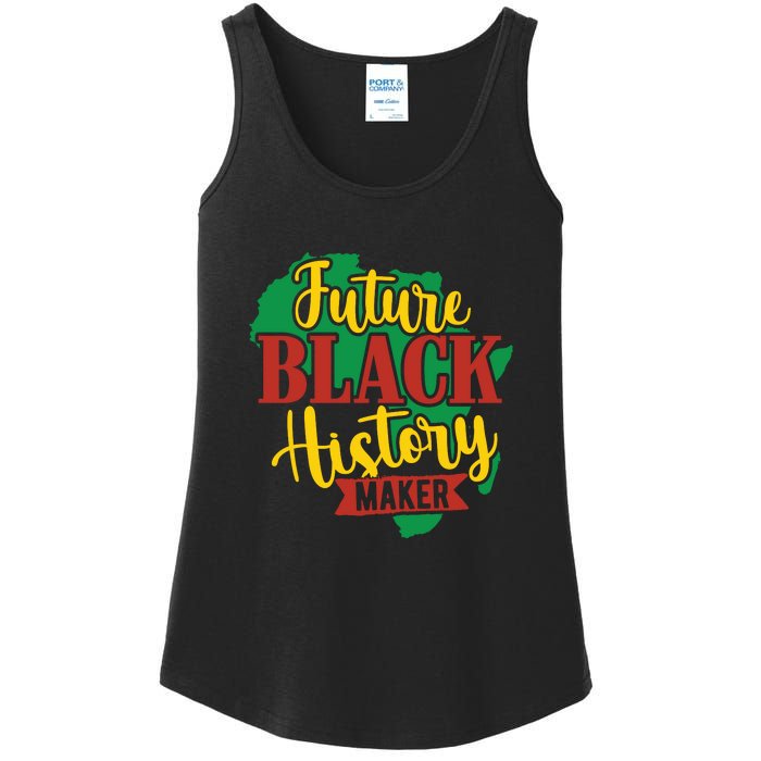 Future Black History Maker Proud African American Ladies Essential Tank