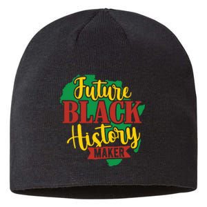 Future Black History Maker Proud African American Sustainable Beanie