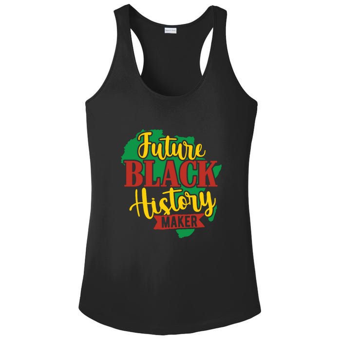 Future Black History Maker Proud African American Ladies PosiCharge Competitor Racerback Tank