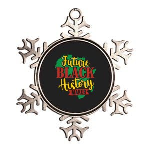 Future Black History Maker Proud African American Metallic Star Ornament