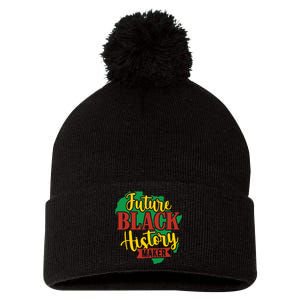 Future Black History Maker Proud African American Pom Pom 12in Knit Beanie