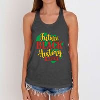 Future Black History Maker Proud African American Women's Knotted Racerback Tank