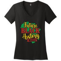 Future Black History Maker Proud African American Women's V-Neck T-Shirt