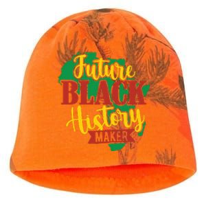 Future Black History Maker Proud African American Kati - Camo Knit Beanie