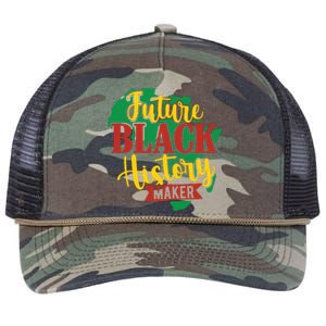 Future Black History Maker Proud African American Retro Rope Trucker Hat Cap