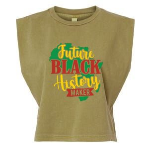 Future Black History Maker Proud African American Garment-Dyed Women's Muscle Tee