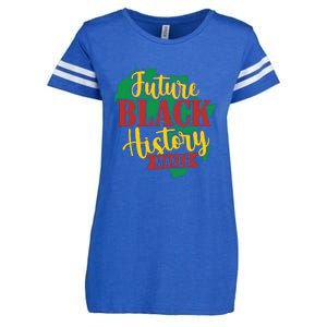 Future Black History Maker Proud African American Enza Ladies Jersey Football T-Shirt