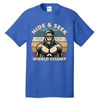 Funny Bigfoot Hide And Seek World Champion Sasquatch Tall T-Shirt