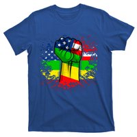 Fist Black History Month Juneteenth American Flag Great Gift T-Shirt