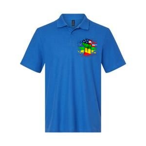 Fist Black History Month Juneteenth American Flag Great Gift Softstyle Adult Sport Polo