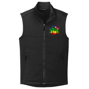 Fist Black History Month Juneteenth American Flag Great Gift Collective Smooth Fleece Vest