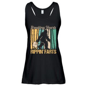 Funny Breaking Hearts Ripping Farts Sasquatch Bigfoot Ladies Essential Flowy Tank