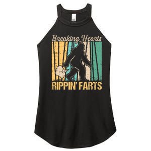 Funny Breaking Hearts Ripping Farts Sasquatch Bigfoot Women's Perfect Tri Rocker Tank