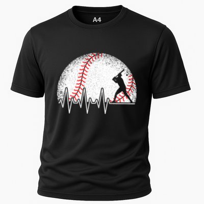 Funny Baseball Heartbeat Baseball Player Performance Shirt