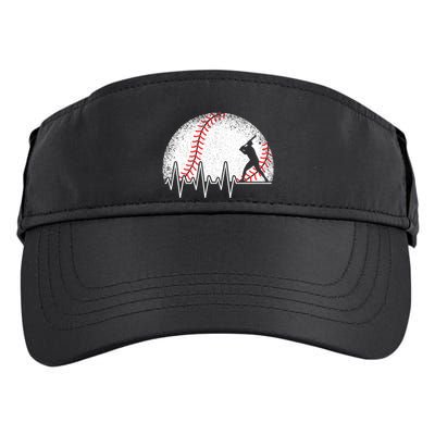 Funny Baseball Heartbeat Baseball Player Adult Drive Performance Visor