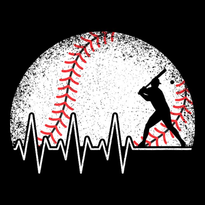Funny Baseball Heartbeat Baseball Player Flatbill Hat