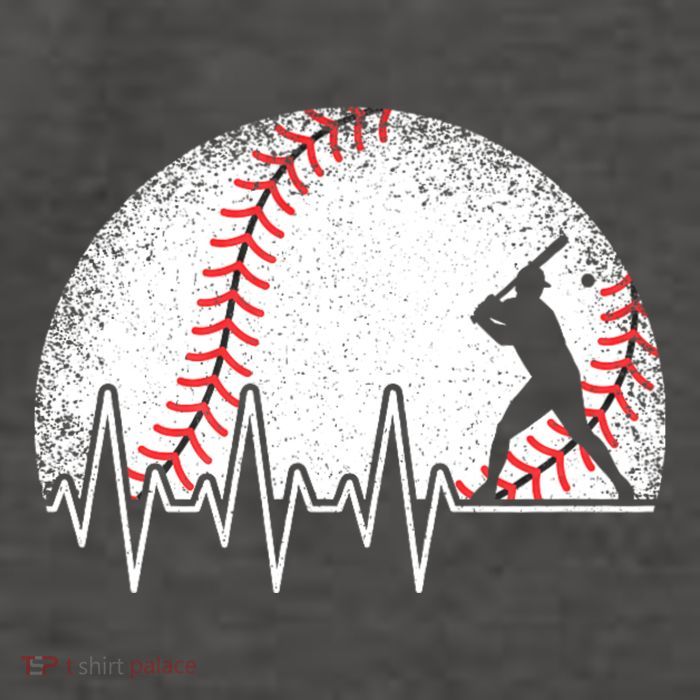Funny Baseball Heartbeat Baseball Player Vector Backpack