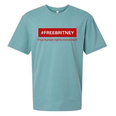 Free Britney Human Rights Movement Sueded Cloud Jersey T-Shirt