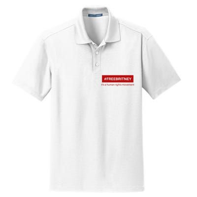 Free Britney Human Rights Movement Dry Zone Grid Polo