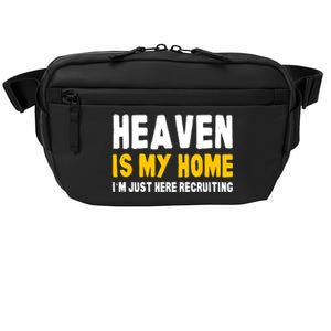 Funny Bible Heaven Is My Home Christian Jesus Believer Gift Crossbody Pack