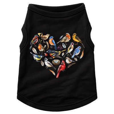 Forest Bird Heart Watching Cardinal Goldfinch Wren Chickadee Doggie Tank