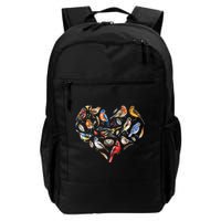 Forest Bird Heart Watching Cardinal Goldfinch Wren Chickadee Backpack