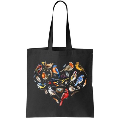 Forest Bird Heart Watching Cardinal Goldfinch Wren Chickadee Bag