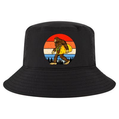 Funny Bigfoot Holding A Taco Gift Funny Taco Gift Cool Comfort Performance Bucket Hat