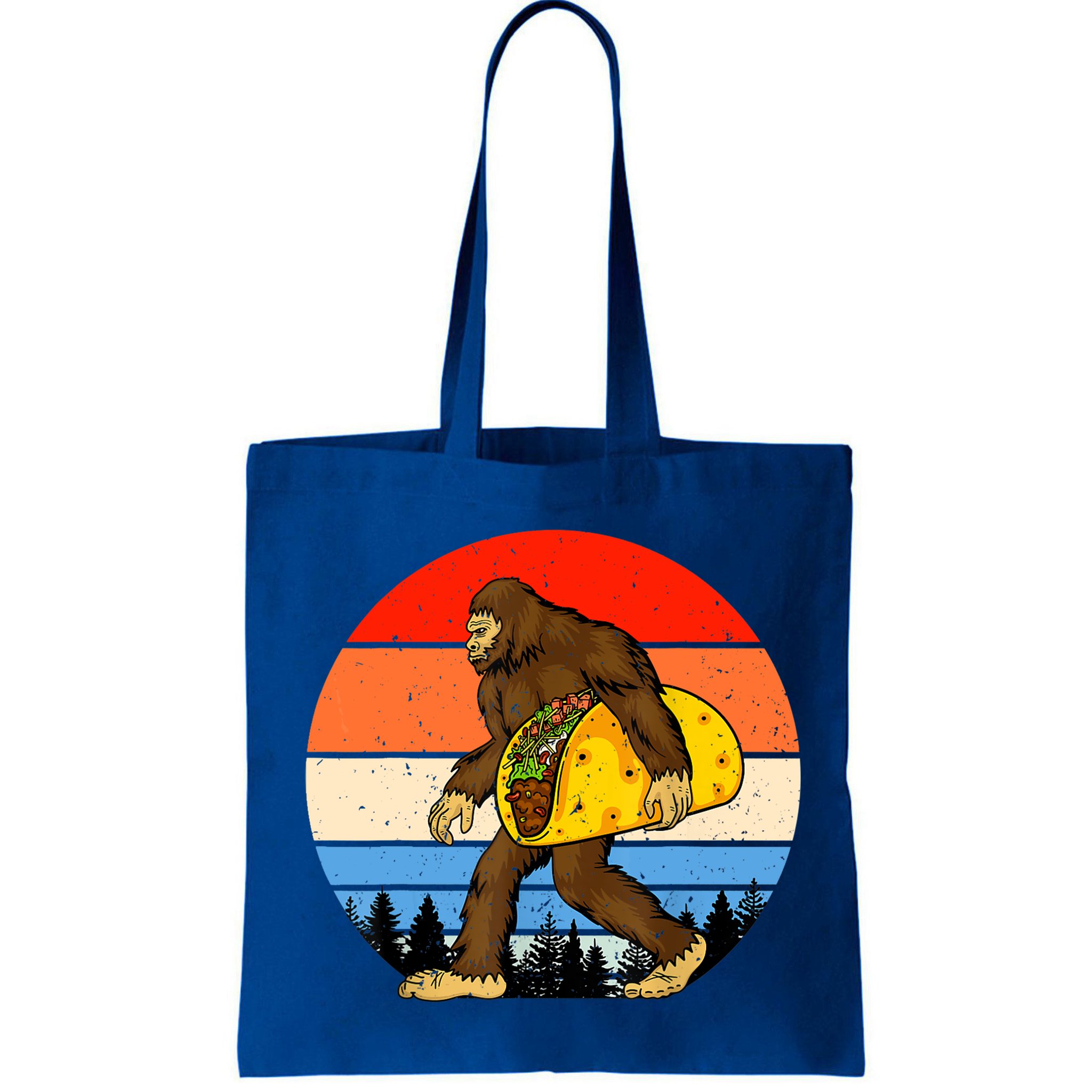 Funny Bigfoot Holding A Taco Gift Funny Taco Gift Bag