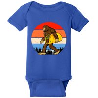 Funny Bigfoot Holding A Taco Gift Funny Taco Gift Baby Bodysuit