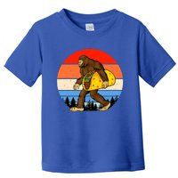 Funny Bigfoot Holding A Taco Gift Funny Taco Gift Toddler T-Shirt