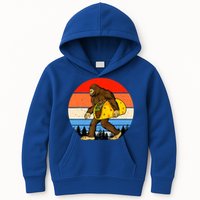 Funny Bigfoot Holding A Taco Gift Funny Taco Gift Kids Hoodie