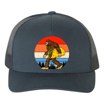 Funny Bigfoot Holding A Taco Gift Funny Taco Gift Yupoong Adult 5-Panel Trucker Hat