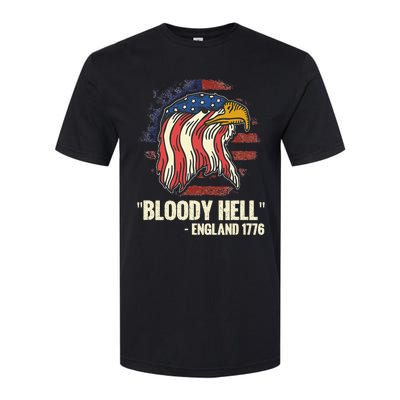 Funny Bloody Hell England July 4th 1776 Softstyle CVC T-Shirt