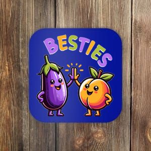 Funny Besties Hilarious Naughty Humor Joke Saying Gag  Coaster